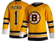 Adidas Youth Jeremy Swayman Boston Bruins Breakaway 2020/21 Special Edition Jersey - Gold