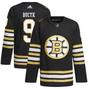 Adidas Youth Johnny Bucyk Boston Bruins Authentic 100th Anniversary Primegreen Jersey - Black