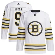 Adidas Youth Johnny Bucyk Boston Bruins Authentic 100th Anniversary Primegreen Jersey - White
