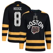 Adidas Youth Ken Hodge Boston Bruins Authentic 2023 Winter Classic Jersey - Black