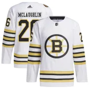 Adidas Youth Marc McLaughlin Boston Bruins Authentic 100th Anniversary Primegreen Jersey - White