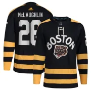 Adidas Youth Marc McLaughlin Boston Bruins Authentic 2023 Winter Classic Jersey - Black