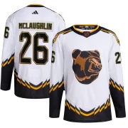 Adidas Youth Marc McLaughlin Boston Bruins Authentic Reverse Retro 2.0 Jersey - White