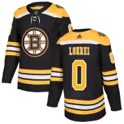 Adidas Youth Mason Lohrei Boston Bruins Authentic Home Jersey - Black