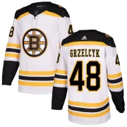 Adidas Youth Matt Grzelcyk Boston Bruins Authentic Away Jersey - White