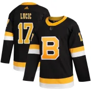 Adidas Youth Milan Lucic Boston Bruins Authentic Alternate Jersey - Black