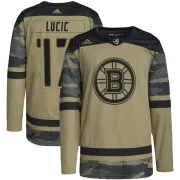 Adidas Youth Milan Lucic Boston Bruins Authentic Military Appreciation Practice Jersey - Camo