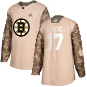 Adidas Youth Milan Lucic Boston Bruins Authentic Veterans Day Practice Jersey - Camo