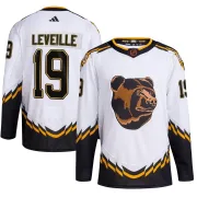 Adidas Youth Normand Leveille Boston Bruins Authentic Reverse Retro 2.0 Jersey - White