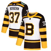 Adidas Youth Patrice Bergeron Boston Bruins Authentic 2019 Winter Classic Jersey - White