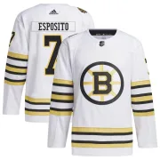 Adidas Youth Phil Esposito Boston Bruins Authentic 100th Anniversary Primegreen Jersey - White