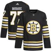 Adidas Youth Ray Bourque Boston Bruins Authentic 100th Anniversary Primegreen Jersey - Black