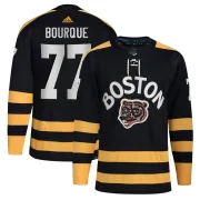 Adidas Youth Ray Bourque Boston Bruins Authentic 2023 Winter Classic Jersey - Black