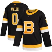 Adidas Youth Reilly Walsh Boston Bruins Authentic Alternate Jersey - Black