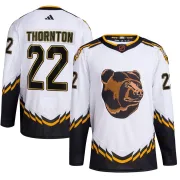 Adidas Youth Shawn Thornton Boston Bruins Authentic Reverse Retro 2.0 Jersey - White