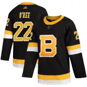 Adidas Youth Willie O'ree Boston Bruins Authentic Alternate Jersey - Black