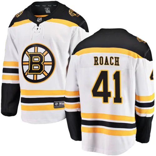 Fanatics Branded Alex Roach Boston Bruins Breakaway Away Jersey - White