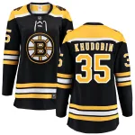 Fanatics Branded Anton Khudobin Boston Bruins Home Breakaway Jersey - Black