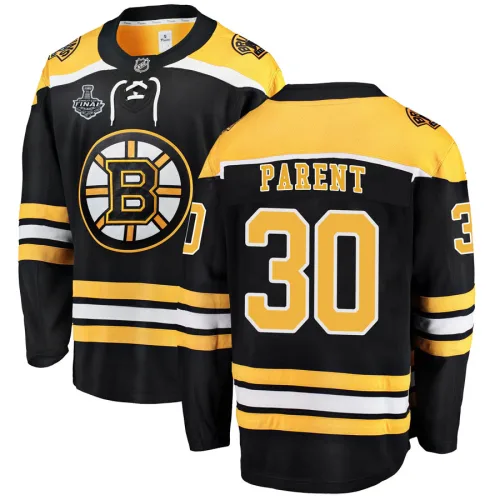 Fanatics Branded Bernie Parent Boston Bruins Breakaway Home 2019 Stanley Cup Final Bound Jersey - Black