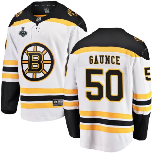 Fanatics Branded Brendan Gaunce Boston Bruins Breakaway Away 2019 Stanley Cup Final Bound Jersey - White
