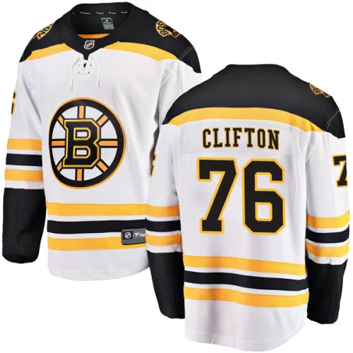 Fanatics Branded Connor Clifton Boston Bruins Breakaway Away Jersey - White