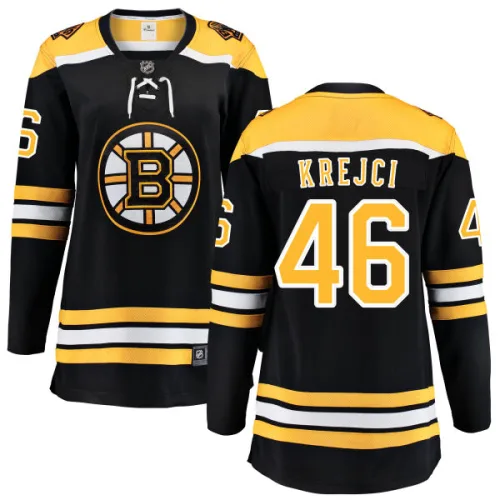 Fanatics Branded David Krejci Boston Bruins Home Breakaway Jersey - Black