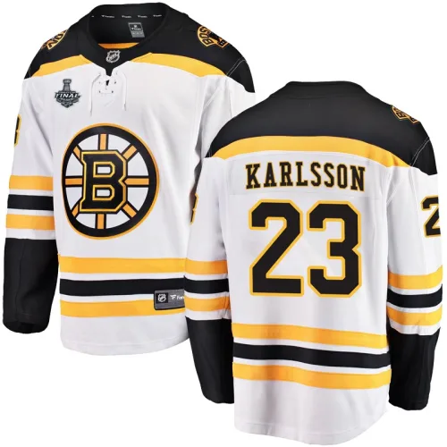 Fanatics Branded Jakob Forsbacka Karlsson Boston Bruins Breakaway Away 2019 Stanley Cup Final Bound Jersey - White
