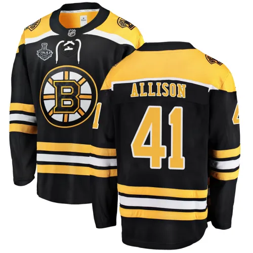 Fanatics Branded Jason Allison Boston Bruins Breakaway Home 2019 Stanley Cup Final Bound Jersey - Black