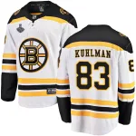 Fanatics Branded Karson Kuhlman Boston Bruins Breakaway Away 2019 Stanley Cup Final Bound Jersey - White