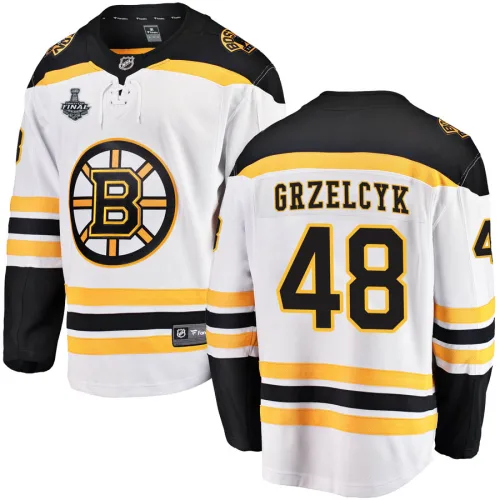 Fanatics Branded Matt Grzelcyk Boston Bruins Breakaway Away 2019 Stanley Cup Final Bound Jersey - White