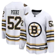 Fanatics Branded Men's Andrew Peeke Boston Bruins Premier Breakaway 100th Anniversary Jersey - White