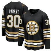 Fanatics Branded Men's Bernie Parent Boston Bruins Premier Breakaway 100th Anniversary Jersey - Black