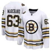 Fanatics Branded Men's Brad Marchand Boston Bruins Premier Breakaway 100th Anniversary Jersey - White