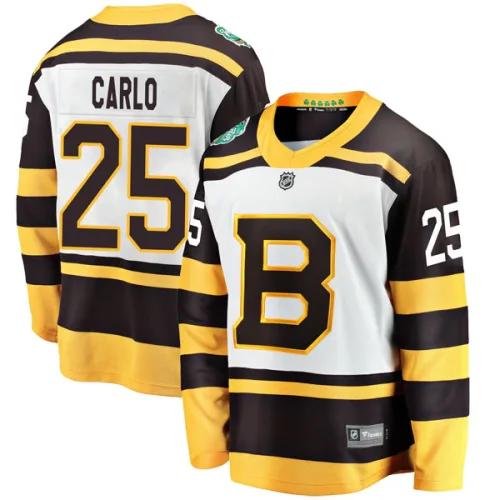 Fanatics Branded Men's Brandon Carlo Boston Bruins 2019 Winter Classic Breakaway Jersey - White