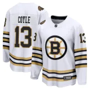 Fanatics Branded Men's Charlie Coyle Boston Bruins Premier Breakaway 100th Anniversary Jersey - White