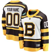 Fanatics Branded Men's Custom Boston Bruins Custom 2019 Winter Classic Breakaway Jersey - White
