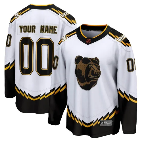 Fanatics Branded Men's Custom Boston Bruins Custom Breakaway Special Edition 2.0 Jersey - White
