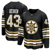 Fanatics Branded Men's Danton Heinen Boston Bruins Premier Breakaway 100th Anniversary Jersey - Black