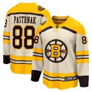 Fanatics Branded Men's David Pastrnak Boston Bruins Premier Breakaway 100th Anniversary Jersey - Cream