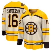 Fanatics Branded Men's Derek Sanderson Boston Bruins Premier Breakaway 100th Anniversary Jersey - Cream