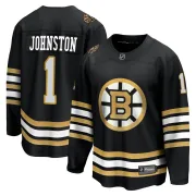 Fanatics Branded Men's Eddie Johnston Boston Bruins Premier Breakaway 100th Anniversary Jersey - Black