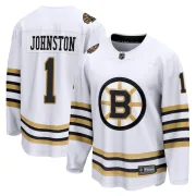Fanatics Branded Men's Eddie Johnston Boston Bruins Premier Breakaway 100th Anniversary Jersey - White