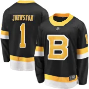 Fanatics Branded Men's Eddie Johnston Boston Bruins Premier Breakaway Alternate Jersey - Black