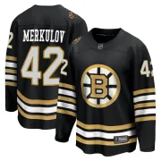 Fanatics Branded Men's Georgii Merkulov Boston Bruins Premier Breakaway 100th Anniversary Jersey - Black