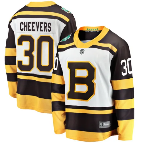 Fanatics Branded Men's Gerry Cheevers Boston Bruins 2019 Winter Classic Breakaway Jersey - White
