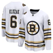 Fanatics Branded Men's Gord Kluzak Boston Bruins Premier Breakaway 100th Anniversary Jersey - White