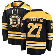 Fanatics Branded Men's Hampus Lindholm Boston Bruins Breakaway Home Jersey - Black
