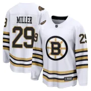 Fanatics Branded Men's Jay Miller Boston Bruins Premier Breakaway 100th Anniversary Jersey - White