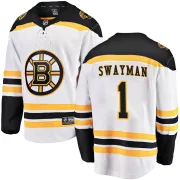 Fanatics Branded Men's Jeremy Swayman Boston Bruins Breakaway Away Jersey - White