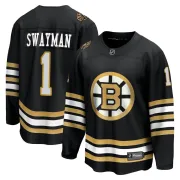 Fanatics Branded Men's Jeremy Swayman Boston Bruins Premier Breakaway 100th Anniversary Jersey - Black